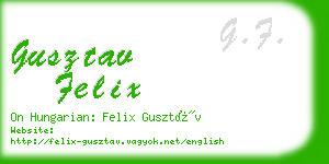 gusztav felix business card